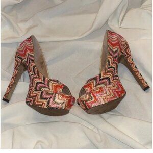 Vintage Betsey Johnson Peep Toe Heels